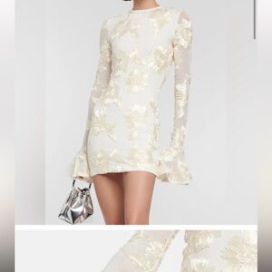 Off white floral dress